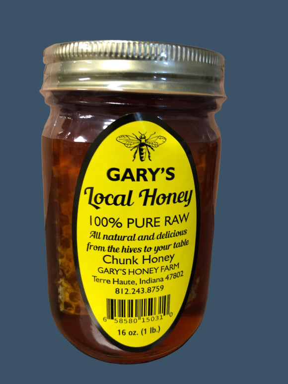 Pure Raw Chunk Honey 16oz