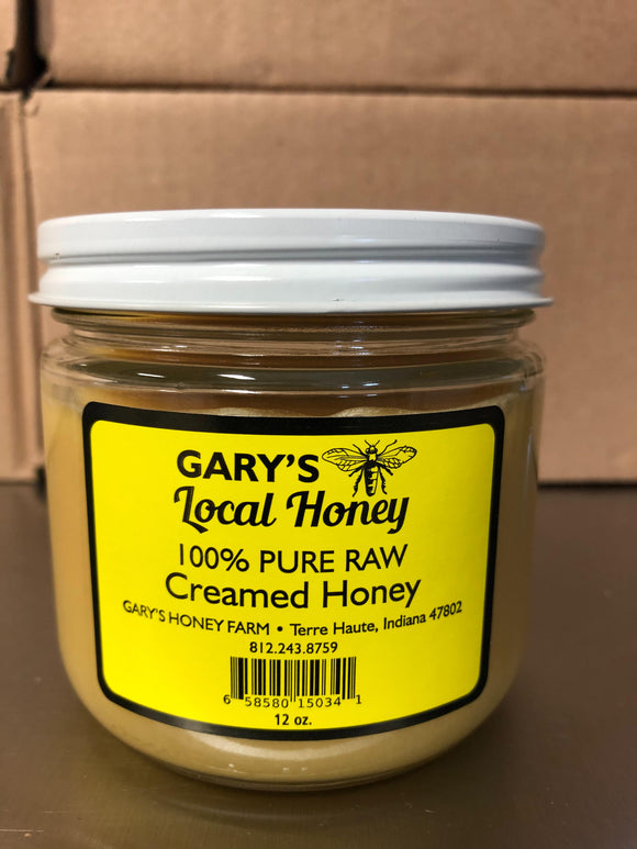 Pure Raw Creamed Honey 12oz